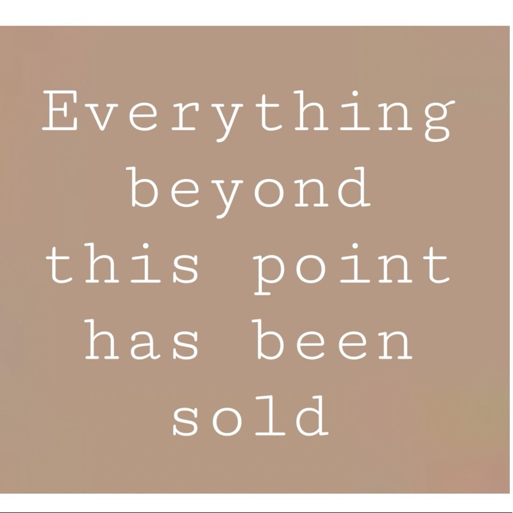 Sold items below